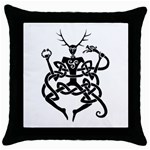cernunnos Throw Pillow Case (Black)