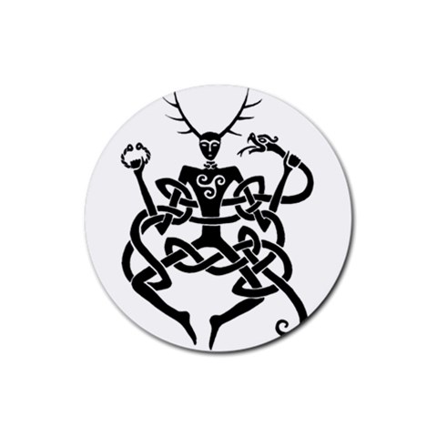 cernunnos Rubber Coaster (Round) from Custom Dropshipper Front