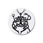 cernunnos Rubber Round Coaster (4 pack)