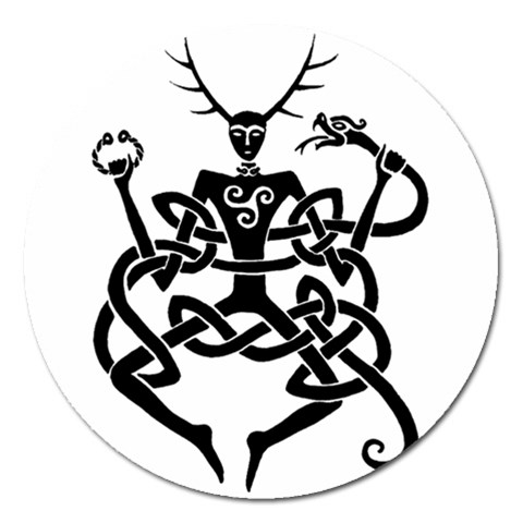 cernunnos Magnet 5  (Round) from Custom Dropshipper Front