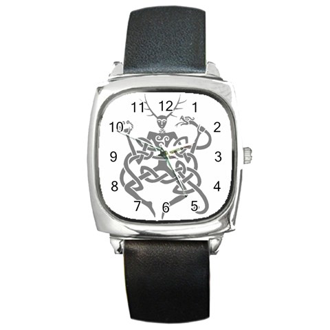 cernunnos Square Metal Watch from Custom Dropshipper Front