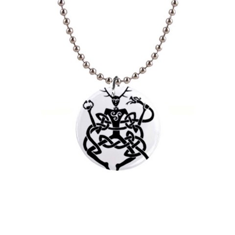 cernunnos 1  Button Necklace from Custom Dropshipper Front
