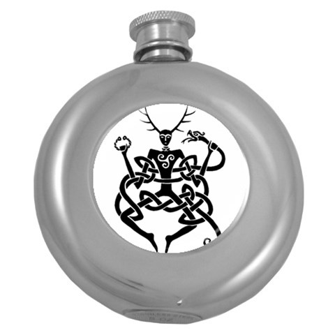 cernunnos Hip Flask (5 oz) from Custom Dropshipper Front