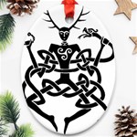 cernunnos Oval Ornament (Two Sides)