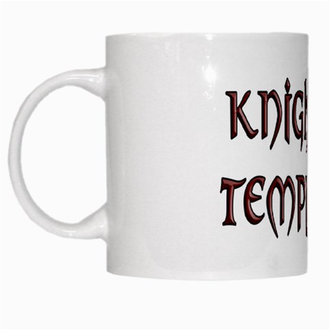 KNIGHTS TEMPLAr copy White Mug from Custom Dropshipper Left