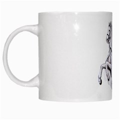 templar on rearing horse White Mug from Custom Dropshipper Left