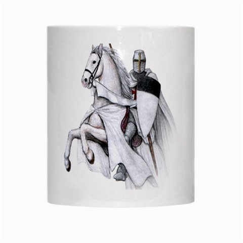 templar on rearing horse White Mug from Custom Dropshipper Center