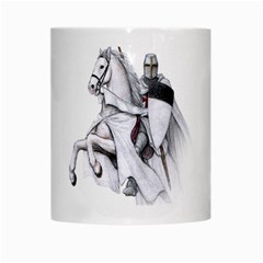 templar on rearing horse White Mug from Custom Dropshipper Center