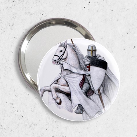 templar on rearing horse 2.25  Handbag Mirror from Custom Dropshipper Front