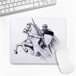 templar on rearing horse Large Mousepad