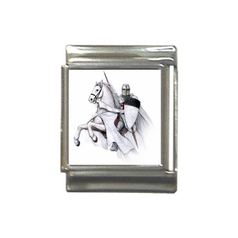 templar on rearing horse Italian Charm (13mm) from Custom Dropshipper Front