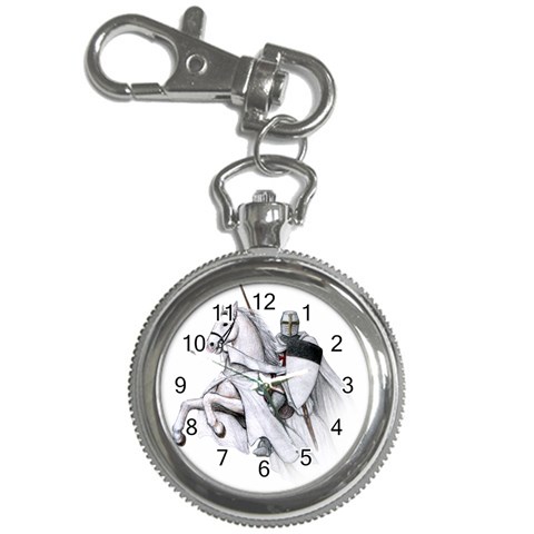 templar on rearing horse Key Chain Watch from Custom Dropshipper Front