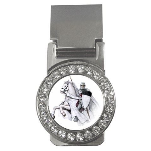 templar on rearing horse Money Clip (CZ) from Custom Dropshipper Front