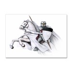 templar on rearing horse Sticker A4 (10 pack)