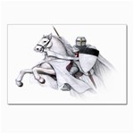 templar on rearing horse Postcard 5  x 7 