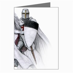 templar on rearing horse Greeting Card from Custom Dropshipper Left