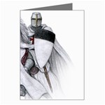 templar on rearing horse Greeting Card