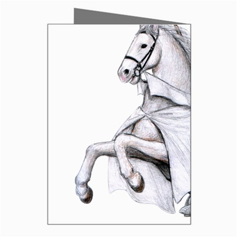 templar on rearing horse Greeting Card from Custom Dropshipper Right