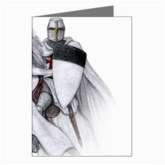 templar on rearing horse Greeting Cards (Pkg of 8) from Custom Dropshipper Left