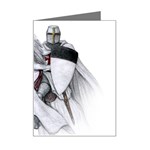 templar on rearing horse Mini Greeting Card