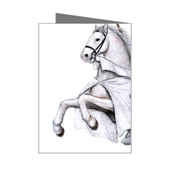 templar on rearing horse Mini Greeting Card from Custom Dropshipper Right