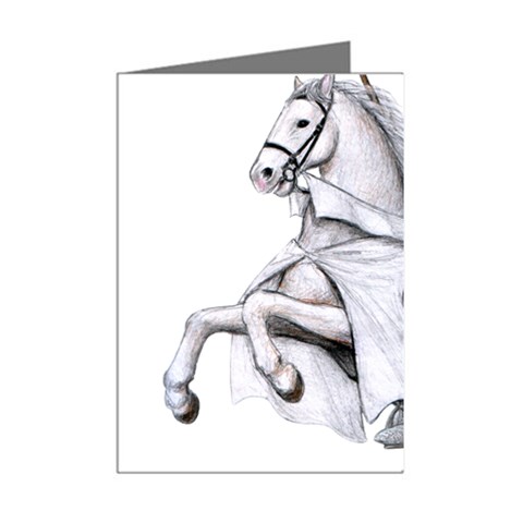 templar on rearing horse Mini Greeting Cards (Pkg of 8) from Custom Dropshipper Right