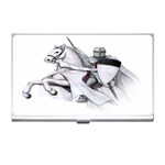 templar on rearing horse Business Card Holder