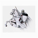 templar on rearing horse Glasses Cloth (Small)