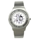 templar on rearing horse Stainless Steel Watch