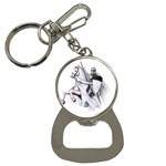 templar on rearing horse Bottle Opener Key Chain