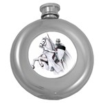 templar on rearing horse Hip Flask (5 oz)
