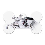 templar on rearing horse Dog Tag Bone (One Side)