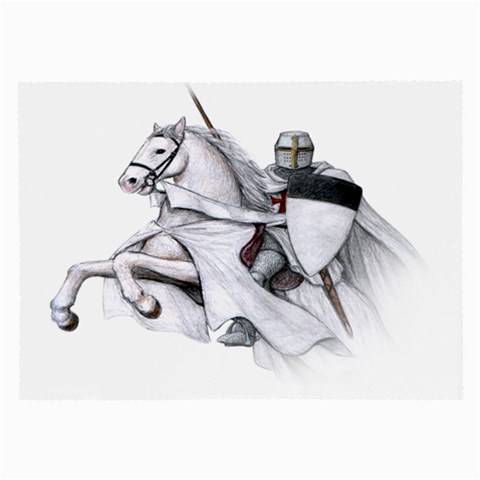 templar on rearing horse Glasses Cloth (Large) from Custom Dropshipper Front