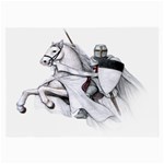 templar on rearing horse Glasses Cloth (Large, Two Sides)