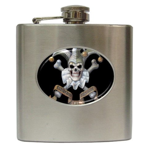 Bonie the Joker evil clown Hip Flask (6 oz) from Custom Dropshipper Front