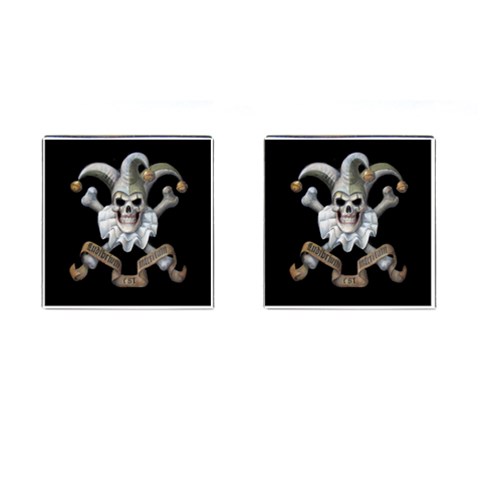 Bonie the Joker evil clown Cufflinks (Square) from Custom Dropshipper Front(Pair)