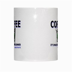 Coffee It s What s For Dinner White Mug from Custom Dropshipper Center