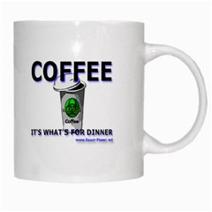 Coffee It s What s For Dinner White Mug from Custom Dropshipper Right