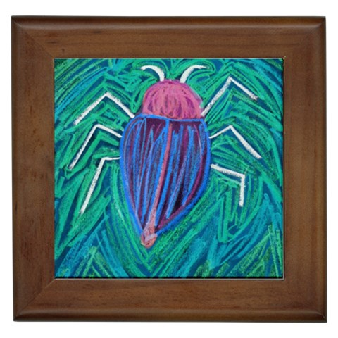 Big Green Bug  Framed Tile from Custom Dropshipper Front