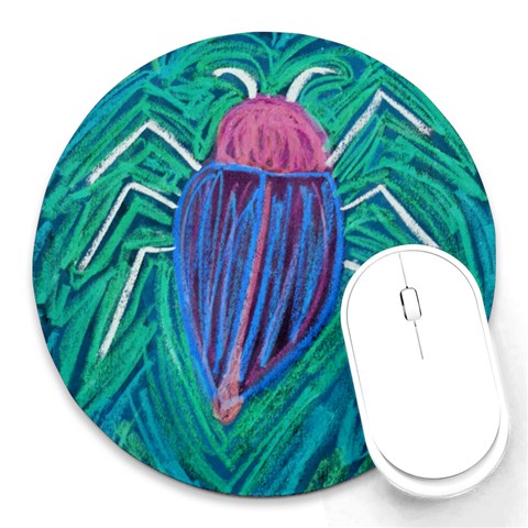 Big Green Bug  Round Mousepad from Custom Dropshipper Front