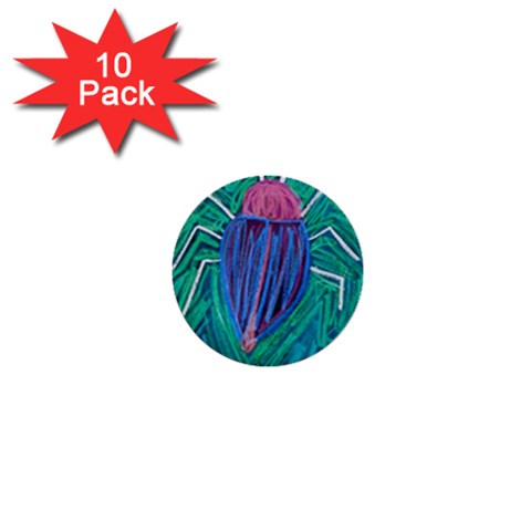 Big Green Bug  1  Mini Button (10 pack)  from Custom Dropshipper Front