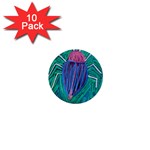 Big Green Bug  1  Mini Button (10 pack) 