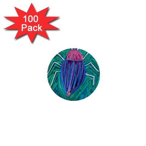 Big Green Bug  1  Mini Button (100 pack)  from Custom Dropshipper Front