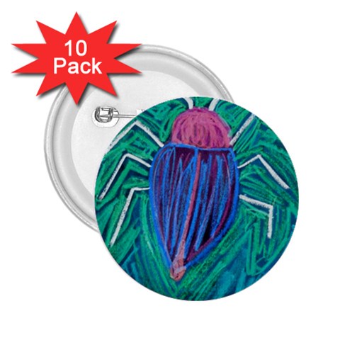 Big Green Bug  2.25  Button (10 pack) from Custom Dropshipper Front