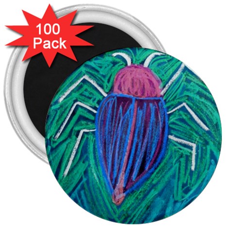 Big Green Bug  3  Magnet (100 pack) from Custom Dropshipper Front