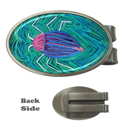 Big Green Bug  Money Clip (Oval) from Custom Dropshipper Front