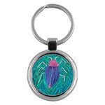 Big Green Bug  Key Chain (Round)