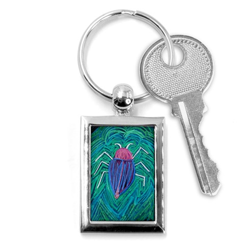 Big Green Bug  Key Chain (Rectangle) from Custom Dropshipper Front