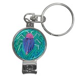 Big Green Bug  Nail Clippers Key Chain