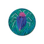 Big Green Bug  Rubber Coaster (Round)